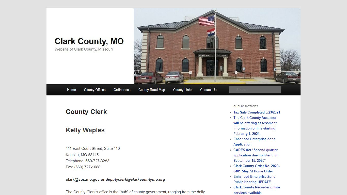 County Clerk | Clark County, MO